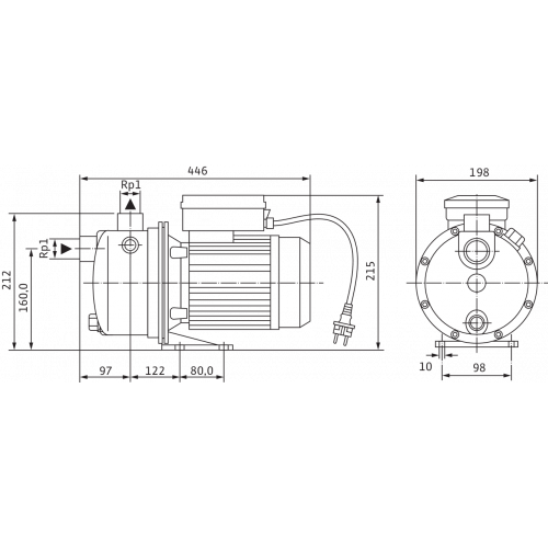 купить Поверхностный насос Wilo WJ-204-X-DM-IE3, 4212735 - производитель Wilo