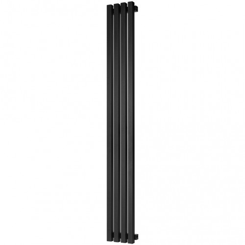 купить Стальной трубчатый радиатор STOUT TUBE QUADRO 4 секции боковое подключение QV40-1750-4 RAL1T103S9005 (черный матовый муар), STQV4017504RAL1T103S9005 - производитель STOUT