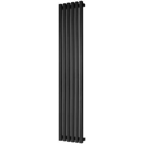 купить Стальной трубчатый радиатор STOUT TUBE QUADRO 6 секций боковое подключение QV40-1750-6 RAL1T103S9005 (черный матовый муар), STQV4017506RAL1T103S9005 - производитель STOUT