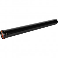 Удлинитель дымохода STOUT традиц. коакс. D60(п-м)/100(п-м), L1000, ЧЕРНЫЙ, SCR-6010-601000