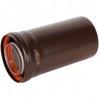 Удлинитель дымохода STOUT конденсац. коакс. D80(п-м)/125(п-м), L250, КОРИЧНЕВЫЙ, SCR-8012-700250