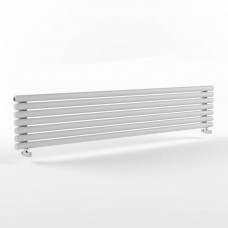 Радиатор стальной трубчатый STOUT Warmmet Power 76H ширина 1250 мм секций 7 цвет RAL 9016  тип подключения: нижнее левое, PH.76.1250.7.556.BL.9016