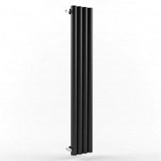 Радиатор стальной трубчатый STOUT Warmmet Power 76V высота 1750 мм секций 4 цвет RAL9005 тип подключения: нижнее левое, PV.76.1750.4.316.BL.9005