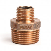 Ниппель редукционный бронзовый РЕХАУ AURLINE, R1 x R1/2, RX+, 18732641001