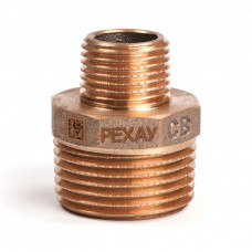 Ниппель редукционный бронзовый РЕХАУ AURLINE, R1 x R1/2, RX+, 18732641001