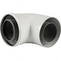 Коаксиальный отвод 90° Baxi KHG, диам. 125/80, HT, KHG71408871-