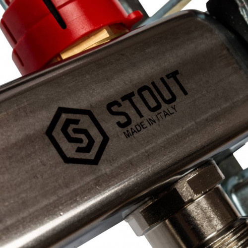 купить Коллектор из нержавеющей стали с расходомерами STOUT 7 выходов, SMS 0917 000007 - производитель STOUT