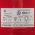 купить Расширительный бак STOUT STH-0005 на отопление 50 л. (цвет красный), STH-0005-000050 - производитель STOUT