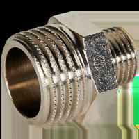 Ниппель НН STOUT переходной никелированный 1/2X1/4, SFT-0004-001214
