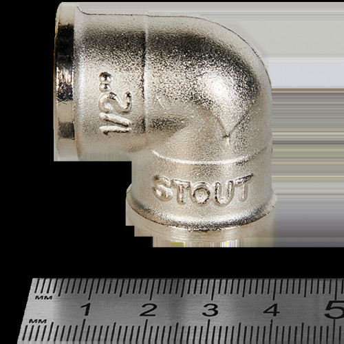 купить Угольник STOUT ВВ никелированный 1/2, SFT-0014-000012 - производитель STOUT