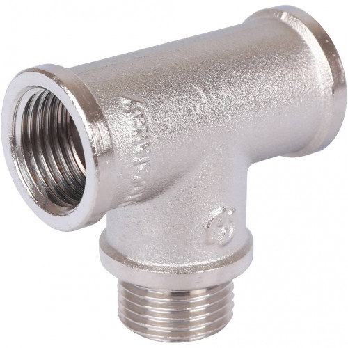 купить Тройник STOUT ВНВ никелированный 1/2 x1/2 x1/2, SFT-0065-121212 - производитель STOUT