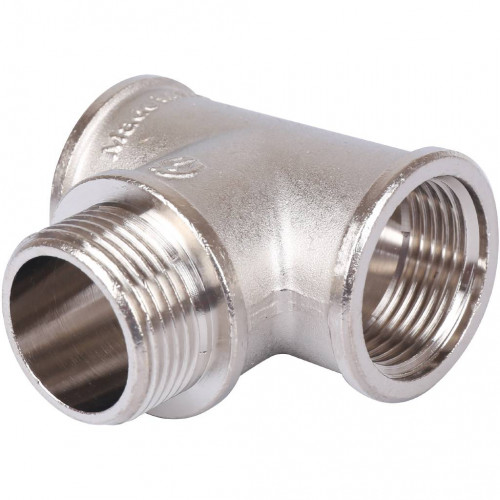 купить Тройник STOUT ВНВ никелированный 1 x1 x1, SFT-0065-000111 - производитель STOUT