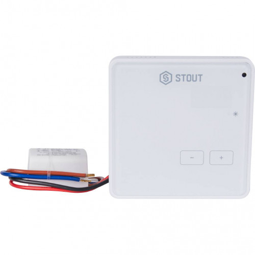купить Беспроводной комнатный регулятор STOUT R-8z, белый, STE-0101-008003 - производитель STOUT