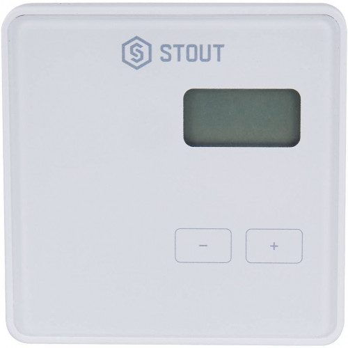 купить Беспроводной комнатный регулятор STOUT R-8b, белый, STE-0101-008001 - производитель STOUT