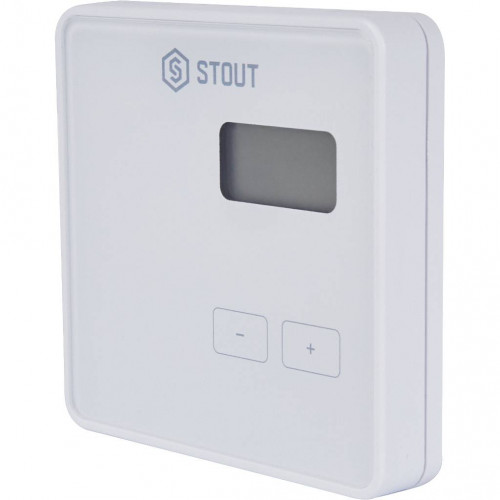купить Беспроводной комнатный регулятор STOUT R-8b, белый, STE-0101-008001 - производитель STOUT