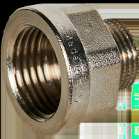 Переходник STOUT под ключ ВН никелированный 1/2 x3/8, SFT-0073-001238