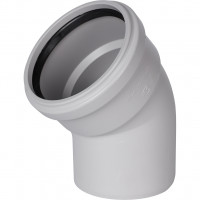 Отвод канализационный бесшумный STOUT D110х45°, SKB-0010-011045