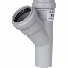 Тройник канализационный бесшумный STOUT D58x58/ 45°, SKB-0015-585845