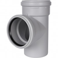 Тройник канализационный бесшумный STOUT D110x110/ 87,5°, SKB-0016-111187