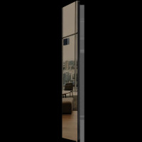 Дизайн-конвектор STOUT LUNA 300x1800 прав 1.25 кВт шнур RAL9005 Mirror bronze BI, SCD-0121-418030 9005