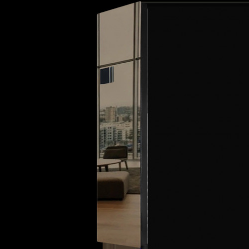 купить Дизайн-конвектор STOUT LUNA 400x1200 прав 1.4 кВт шнур RAL9005 Mirror bronze BI, SCD-1121-412040 9005 - производитель STOUT