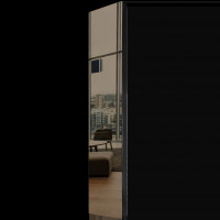 Дизайн-конвектор STOUT LUNA 400x1400 прав 1.8 кВт шнур RAL9005 Mirror bronze BI, SCD-1121-414040 9005
