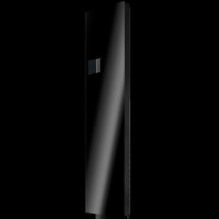 Дизайн-конвектор STOUT LUNA 400x1200 прав 1.4 кВт шнур Glass Matt RAL9005 BI, SCD-1121-212040 9005 9005
