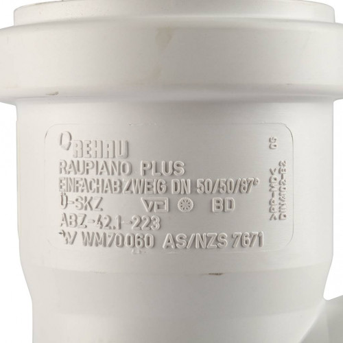 купить Тройник РЕХАУ RAUPIANO PLUS 50/50/87°, 11212541001 - производитель РЕХАУ