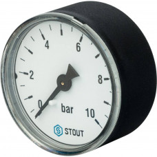 Манометр аксиальный STOUT 50 мм, SIM-0009-501008