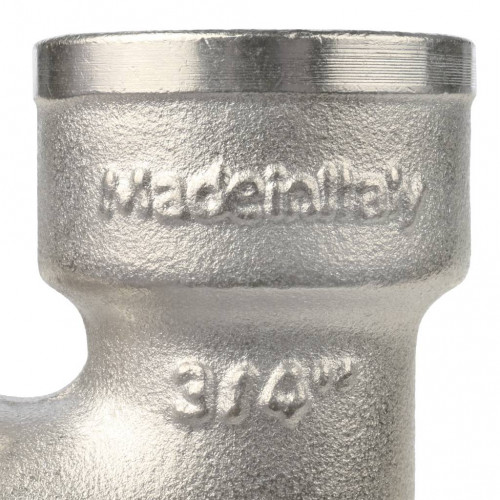 купить Угольник STOUT с упором НВ никелированный 3/4, SFT-0016-000034 - производитель STOUT