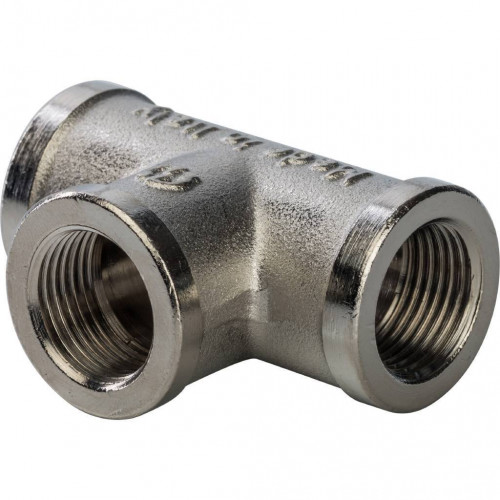 купить Тройник STOUT ВВ никелированный 3/8, SFT-0020-000038 - производитель STOUT