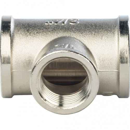 купить Тройник STOUT ВВ переходной никелированный 3/4X1/2X3/4, SFT-0022-341234 - производитель STOUT