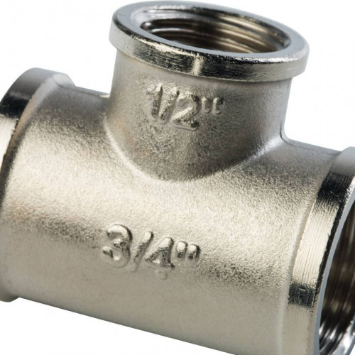 купить Тройник STOUT ВВ переходной никелированный 3/4X1/2X3/4, SFT-0022-341234 - производитель STOUT