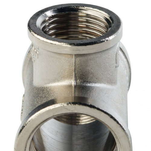 купить Тройник STOUT ВВ переходной никелированный 3/4X1/2X3/4, SFT-0022-341234 - производитель STOUT