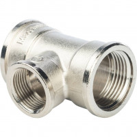 Тройник STOUT ВВ переходной никелированный 1 X3/4X1, SFT-0022-001341