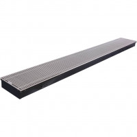 Внутрипольный конвектор STOUT SCQ-1100 75х240х2000 (Решётка роликовая) правое подключение, SCQ-1100-0724200