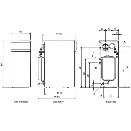 купить Газовый напольный котел Baxi SLIM 1.230 Fi с закрытой камерой, WSB43523301- - производитель Baxi