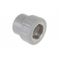 Муфта комбинированная 20х1/2" ВР, серая SPK