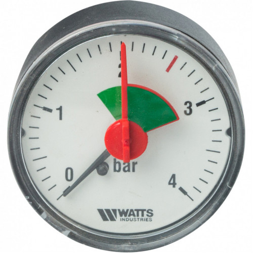 купить Манометр аксиальный 50 мм 1/4", 0-4 бар Watts F+R101 - производитель Watts