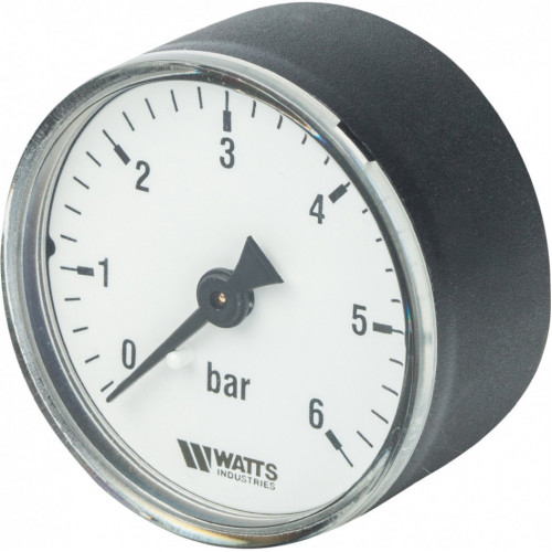 купить Манометр аксиальный 50 мм 1/4", 0-6 бар Watts F+R100 - производитель Watts