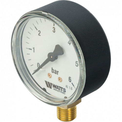 купить Манометр радиальный 63 мм 1/4", 0-6 бар Watts F+R200 - производитель Watts