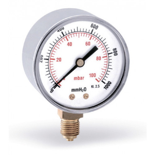 купить Манометр радиальный на газ 63 мм 1/4", 0-0,06 бар Watts F+R260 - производитель Watts