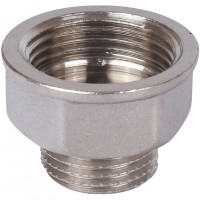 Переходник под ключ ВН 1"x1/2", никелированный STOUT